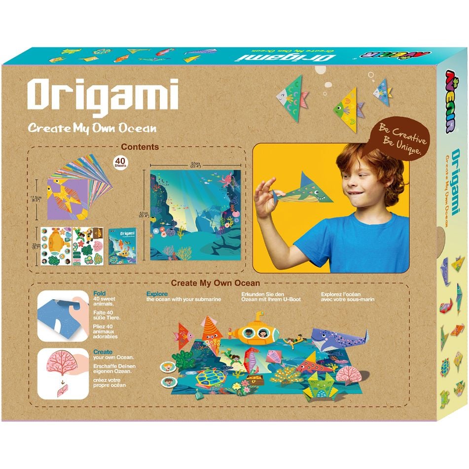 Набор для творчества Avenir Оригами Подводный мир океана 40 листов (CH211809) - фото 2