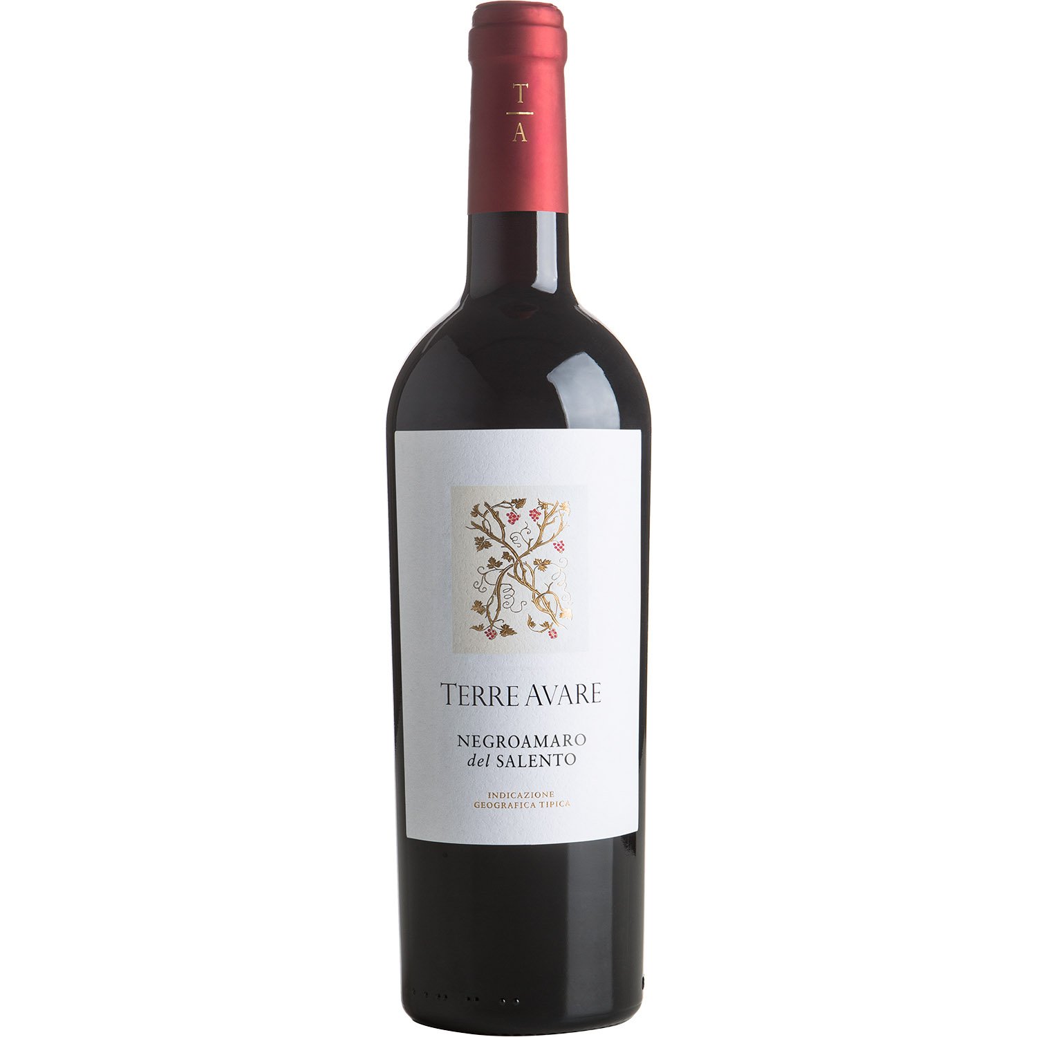 Вино Terre Avare Negroamaro del Salento IGT, червоне, сухе, 0,75 л - фото 1