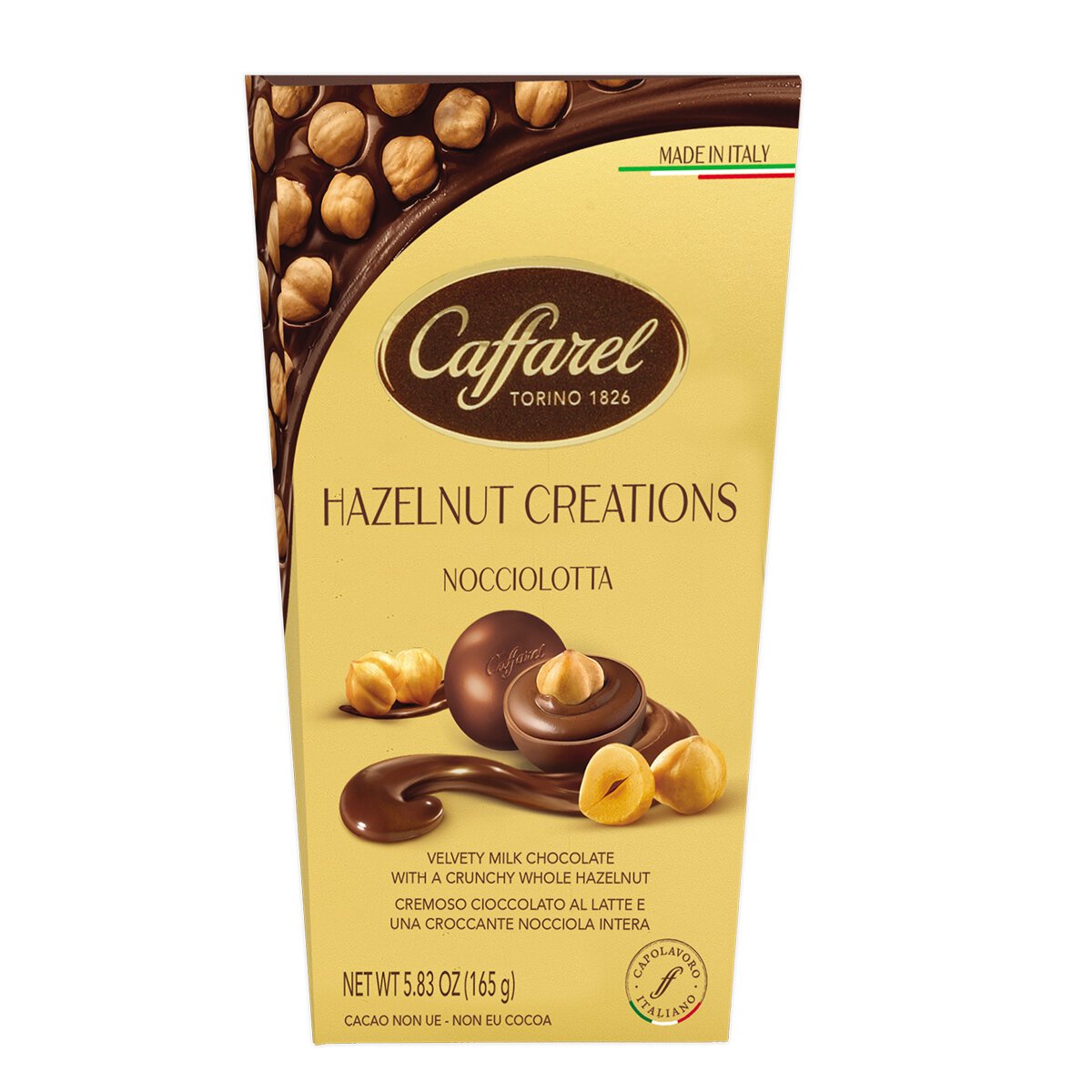 Цукерки Caffarel Nocciolotta Молочний шоколад з фундуком, 165 г (873252) - фото 1