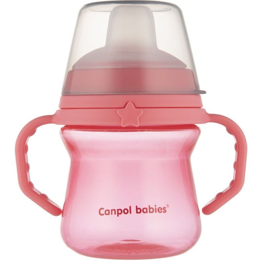 Кружка тренувальна Canpol babies First Cup Bonjour Paris, 150 мл, рожевий (56/614_pin) - фото 1