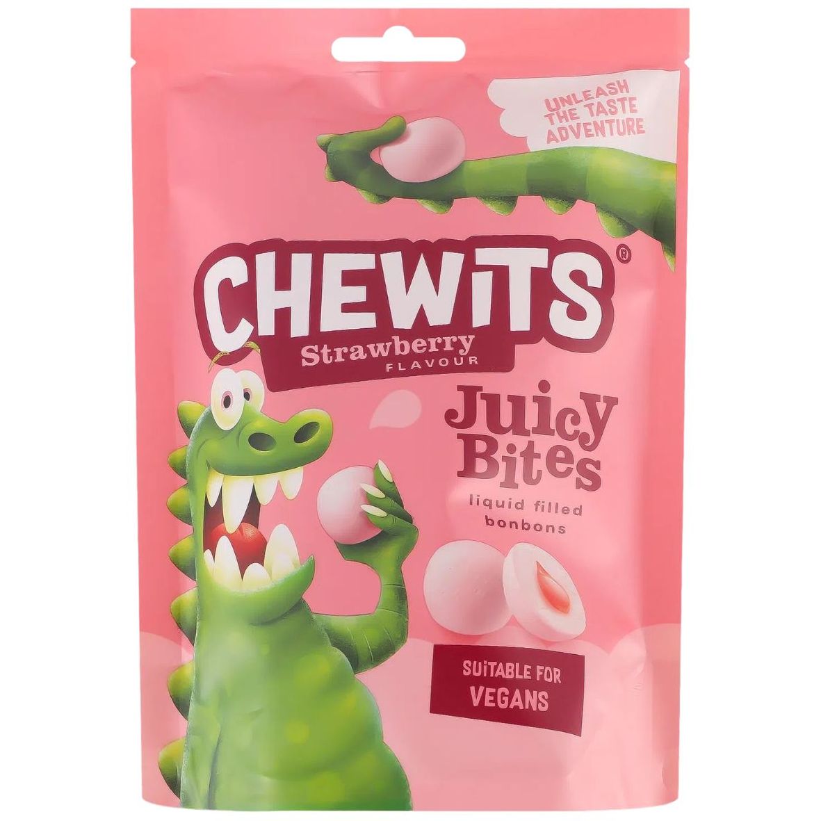 Цукерки Chewits Juicy Bites Strawberry жувальні 115 г - фото 1