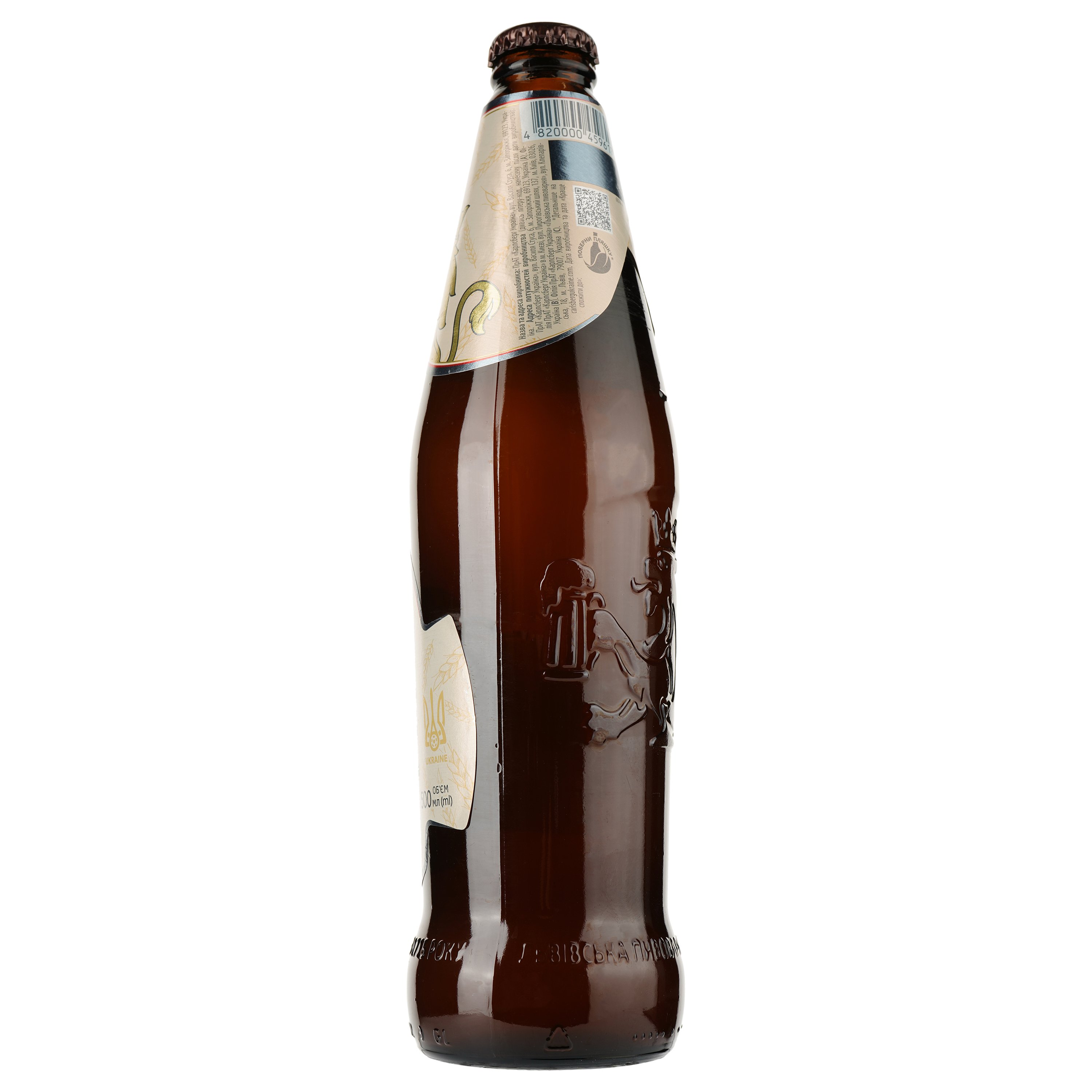 Пиво Львівське Лев, пшеничное, 4,8%, 0,5 л (926916) - фото 2