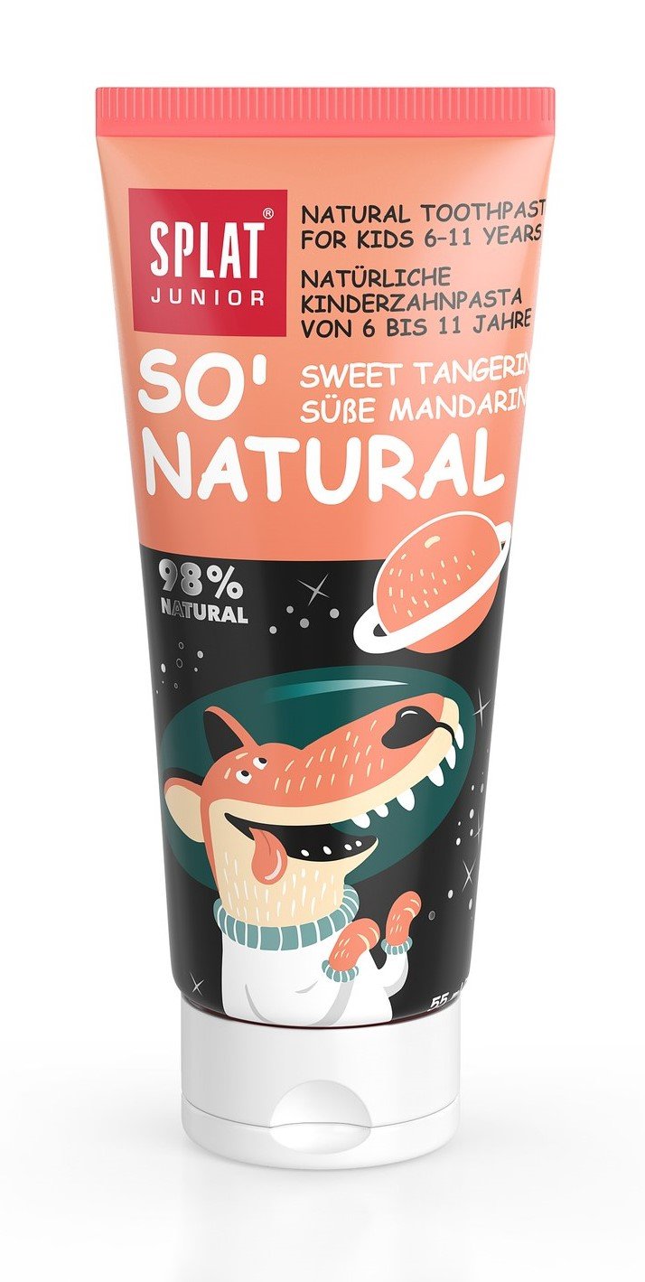 Дитяча зубна паста Splat Junior So' Natural Солодкий мандарин, 73 г - фото 2
