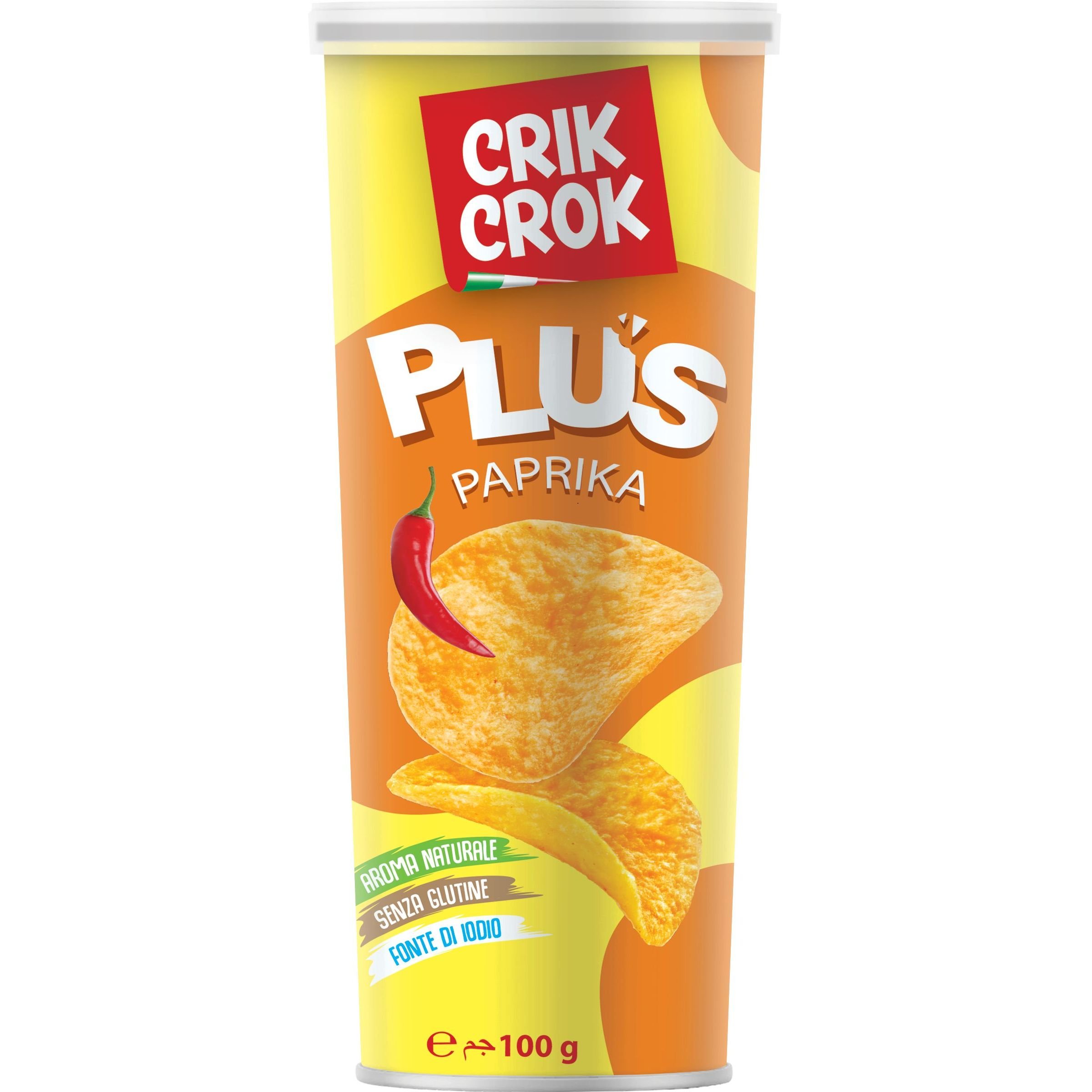 Чипси Crik Crok Plus Паприка 100 г - фото 1