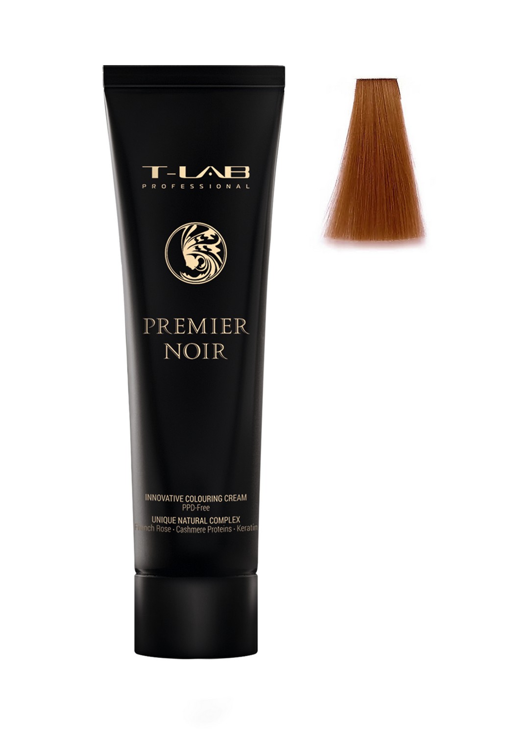 Крем-фарба T-LAB Professional Premier Noir colouring cream, відтінок 9.42 (very light copper iridescent blonde) - фото 2