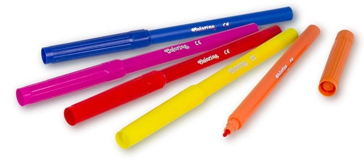 Фломастери Colorino Fibre Pens, 12 кольорів (14588PTR/1) - фото 2