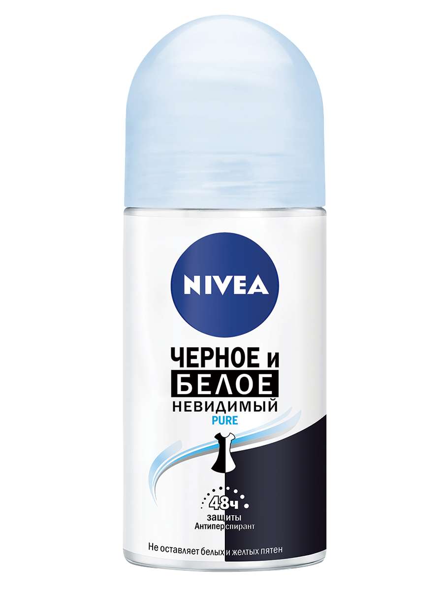 Дезодорант-антиперспірант Nivea Pure Невидимий захист, кульковий, 50 мл - фото 1
