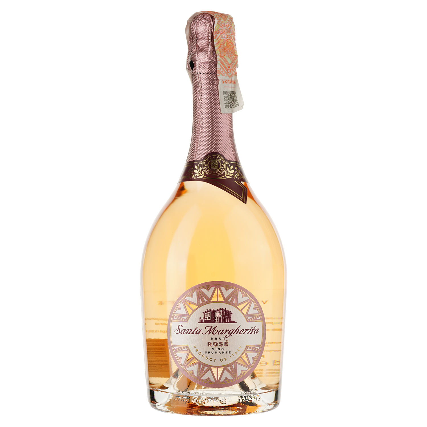 Игристое вино Santa Margherita Spumante, розовое, брют, 11,5%, 0,75 л - фото 1