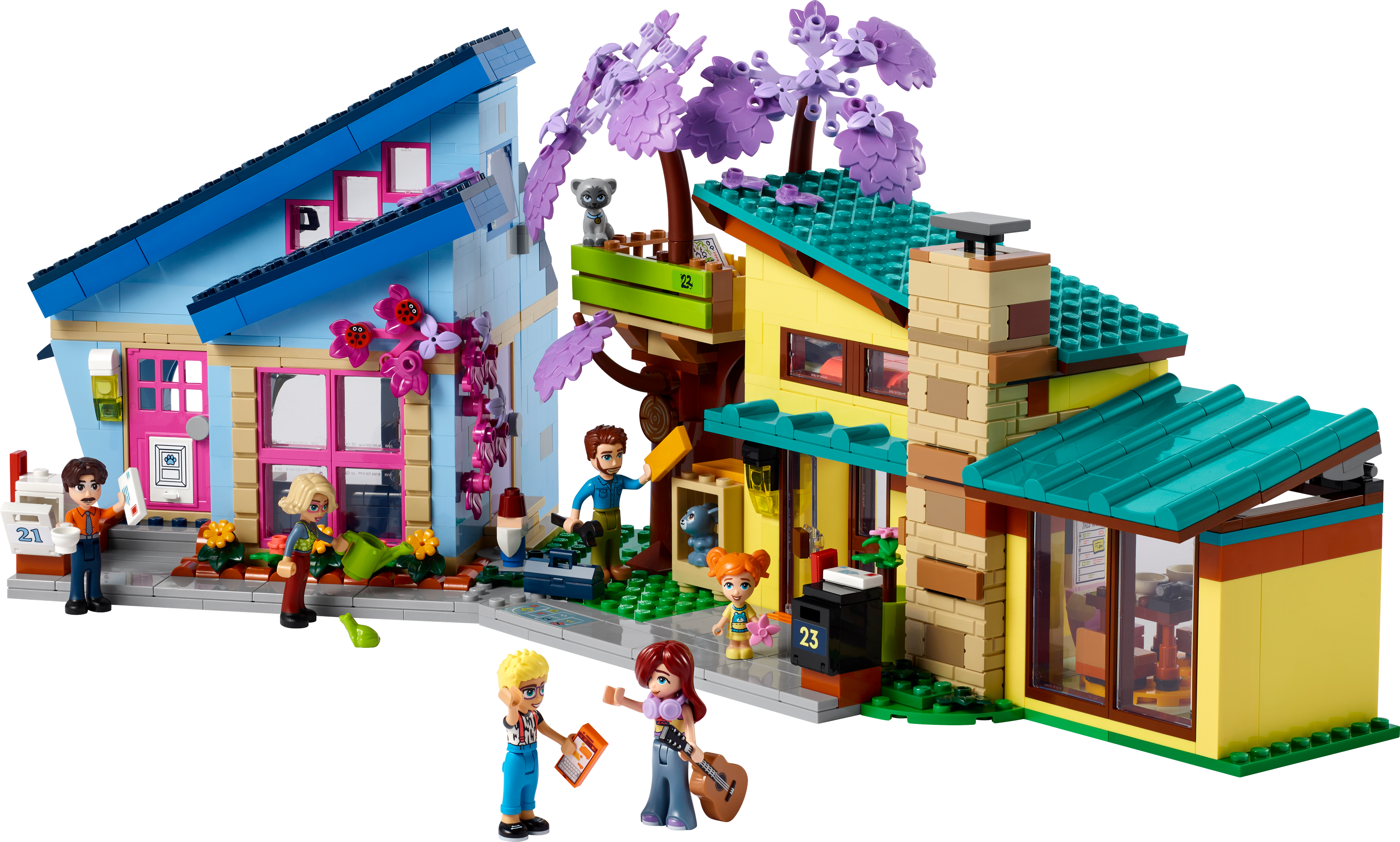 Конструктор LEGO Friends Родинні будинки Оллі й Пейслі 1126 деталі (42620) - фото 2