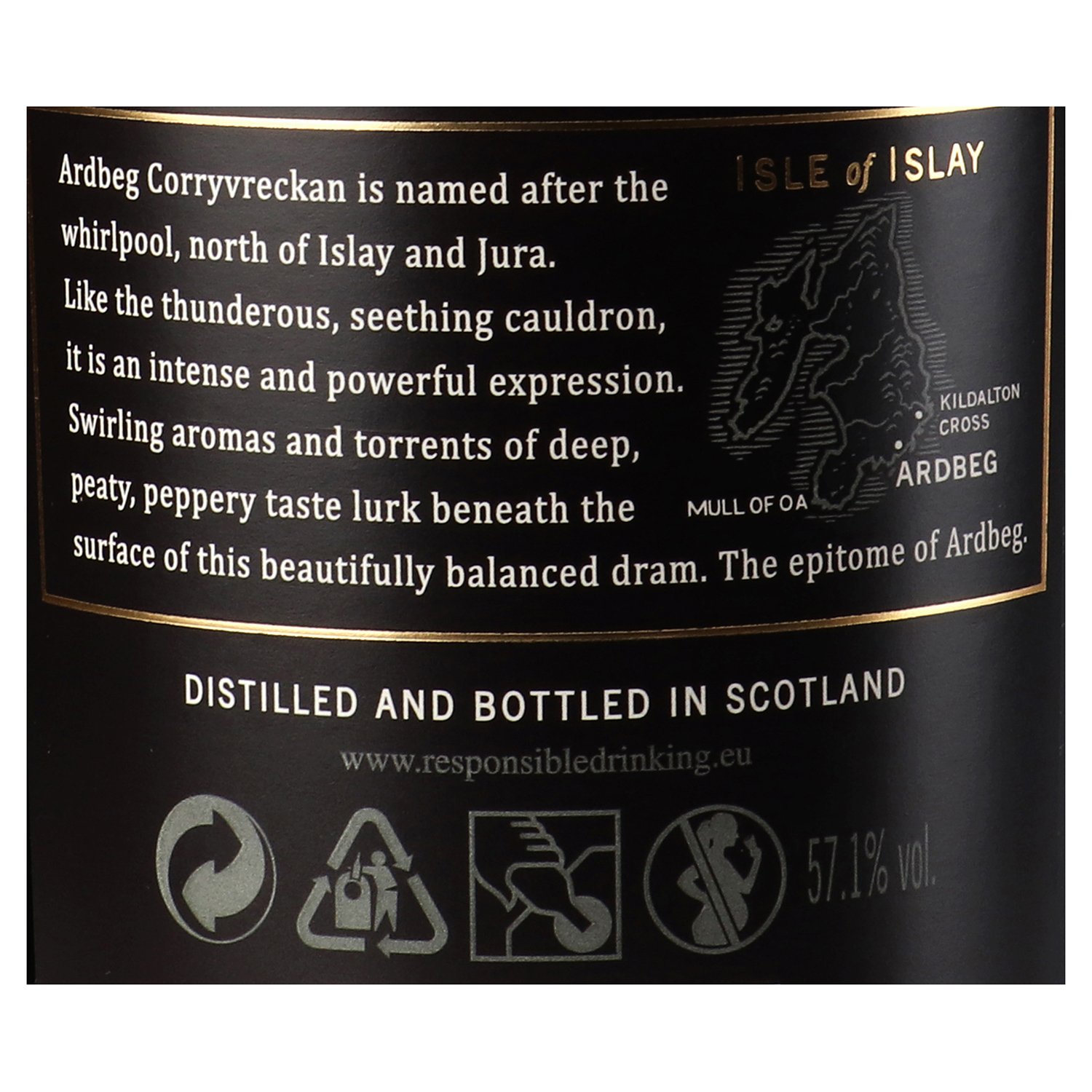 Віскі Ardbeg Corryvreckan Single Malt Scotch Whisky, 57,1%, 0,7 л (660310) - фото 5