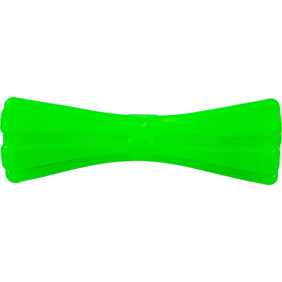 Игрушка для собак Agility гантель 15 см зеленая - фото 1