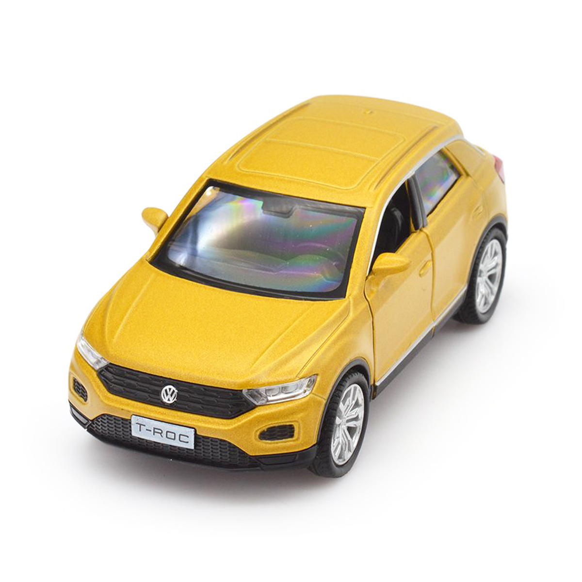 Автомодель TechnoDrive Volkswagen T-Roc 2018 1:32, золотая (250345U) - фото 2