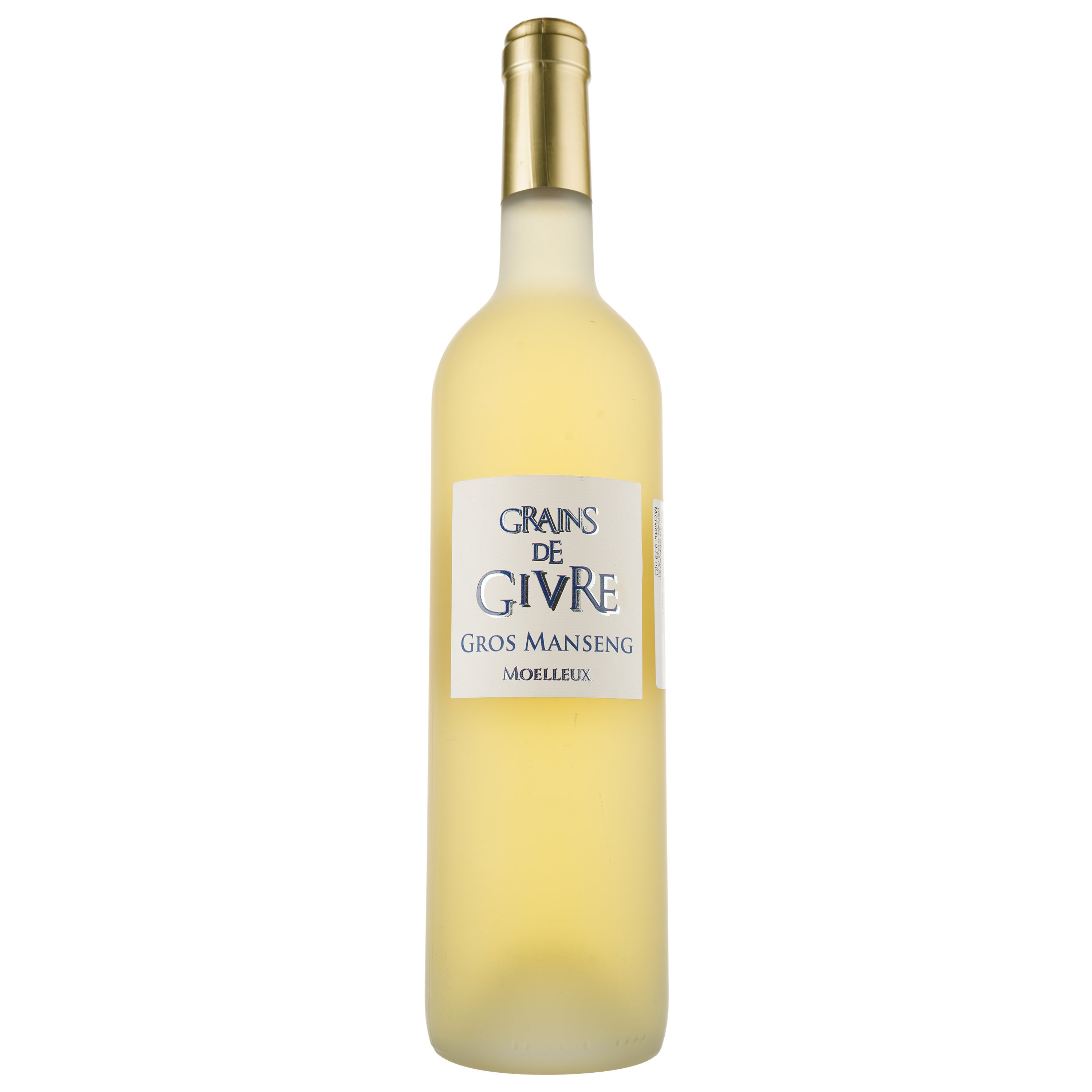 Вино Grains de Givre Gros Manseng 2022 IGP Cotes de Gascogne, белое, полусладкое, 0,75 л - фото 1