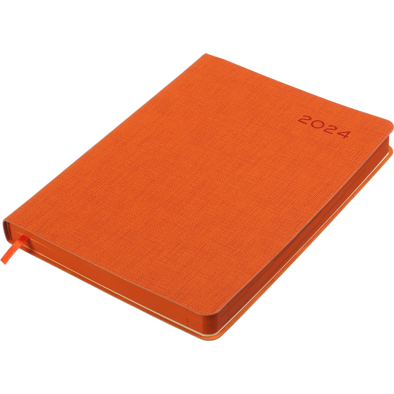 Ежедневник датированный Buromax Tweed 2024 A5 оранжевый (BM.2193-11) - фото 2