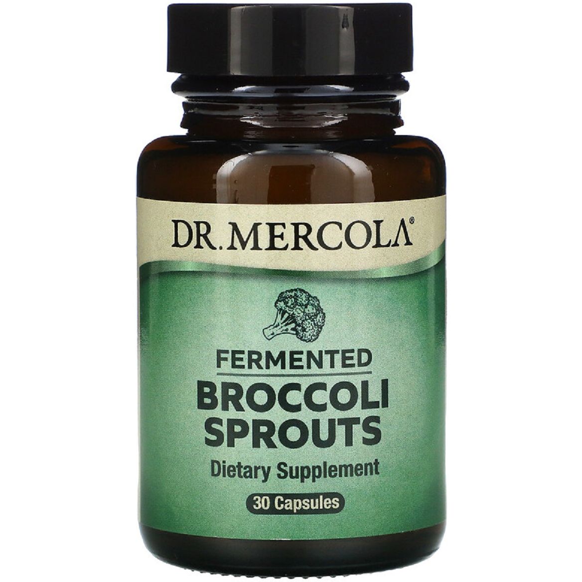 Ферментированные ростки Брокколи Dr. Mercola Fermented Broccoli Sprouts 30 капсул - фото 1