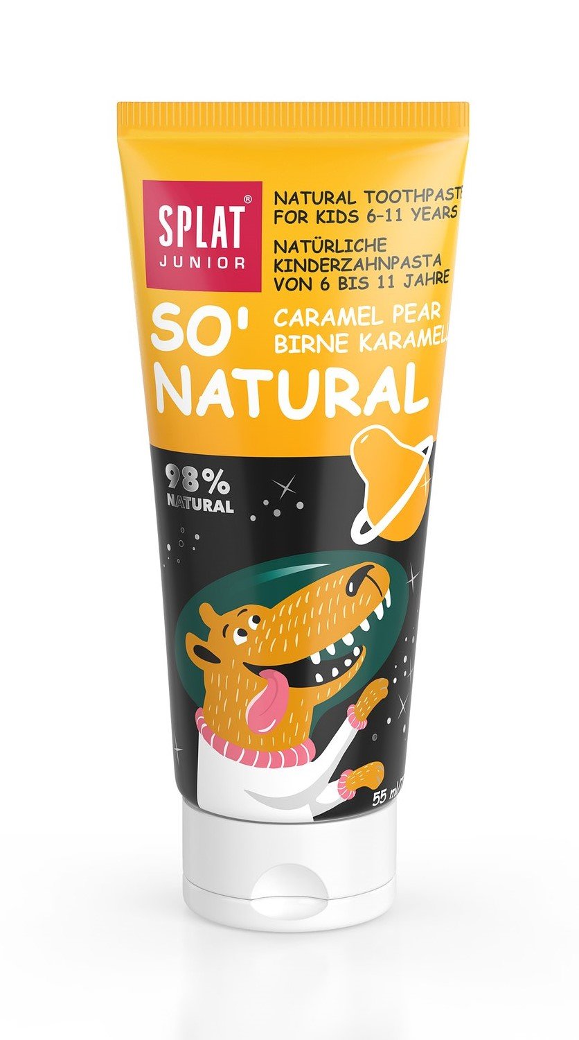 Детская зубная паста Splat Junior So' Natural Карамельная груша, 73 г - фото 3