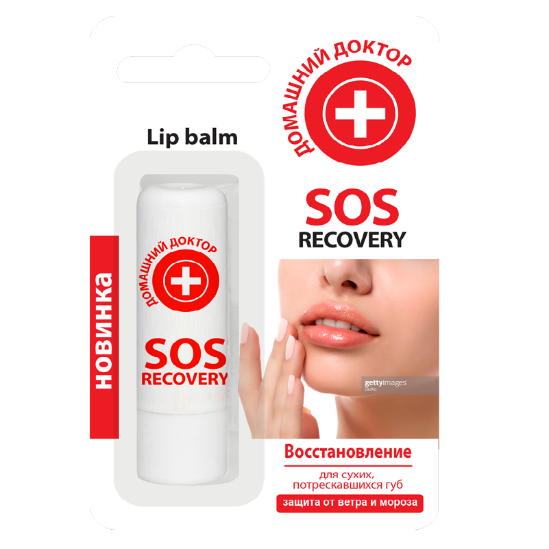 Бальзам для губ Домашний доктор, SOS-recovery, 3,6 г - фото 1