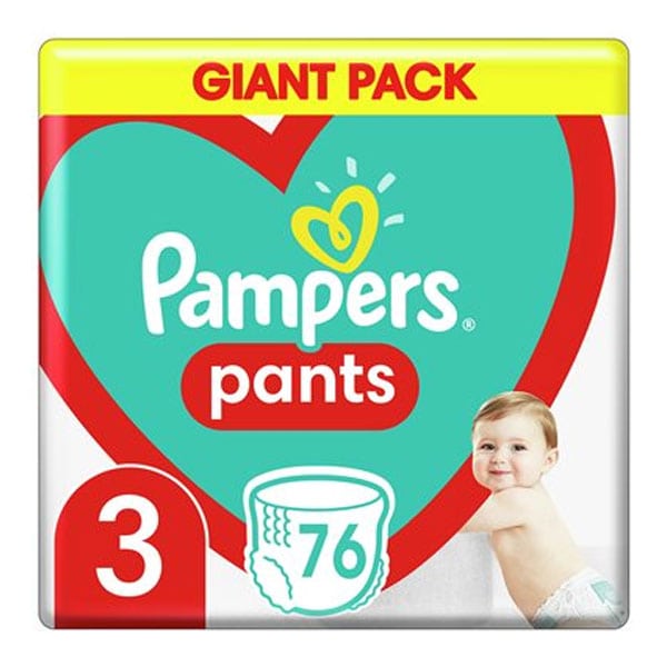 Подгузники-трусики Pampers Pants 3 (6-11 кг), 76 шт. - фото 1