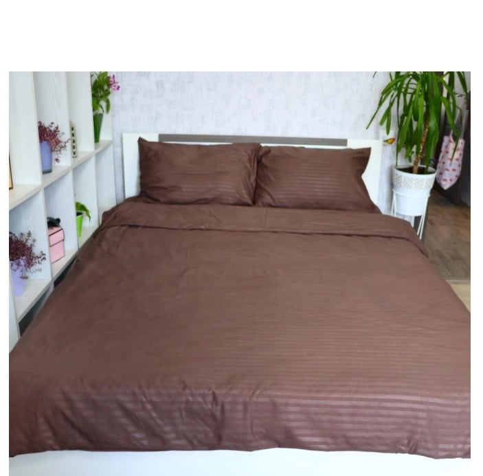 Комплект постельного белья LightHouse Stripe Brown, 215х160 см, полуторный, коричневый (604781) - фото 6