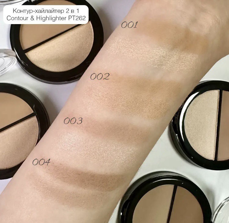 Контур-хайлайтер TopFace Instyle Contour & Highlighter PT262 відтінок 003 10 г - фото 2