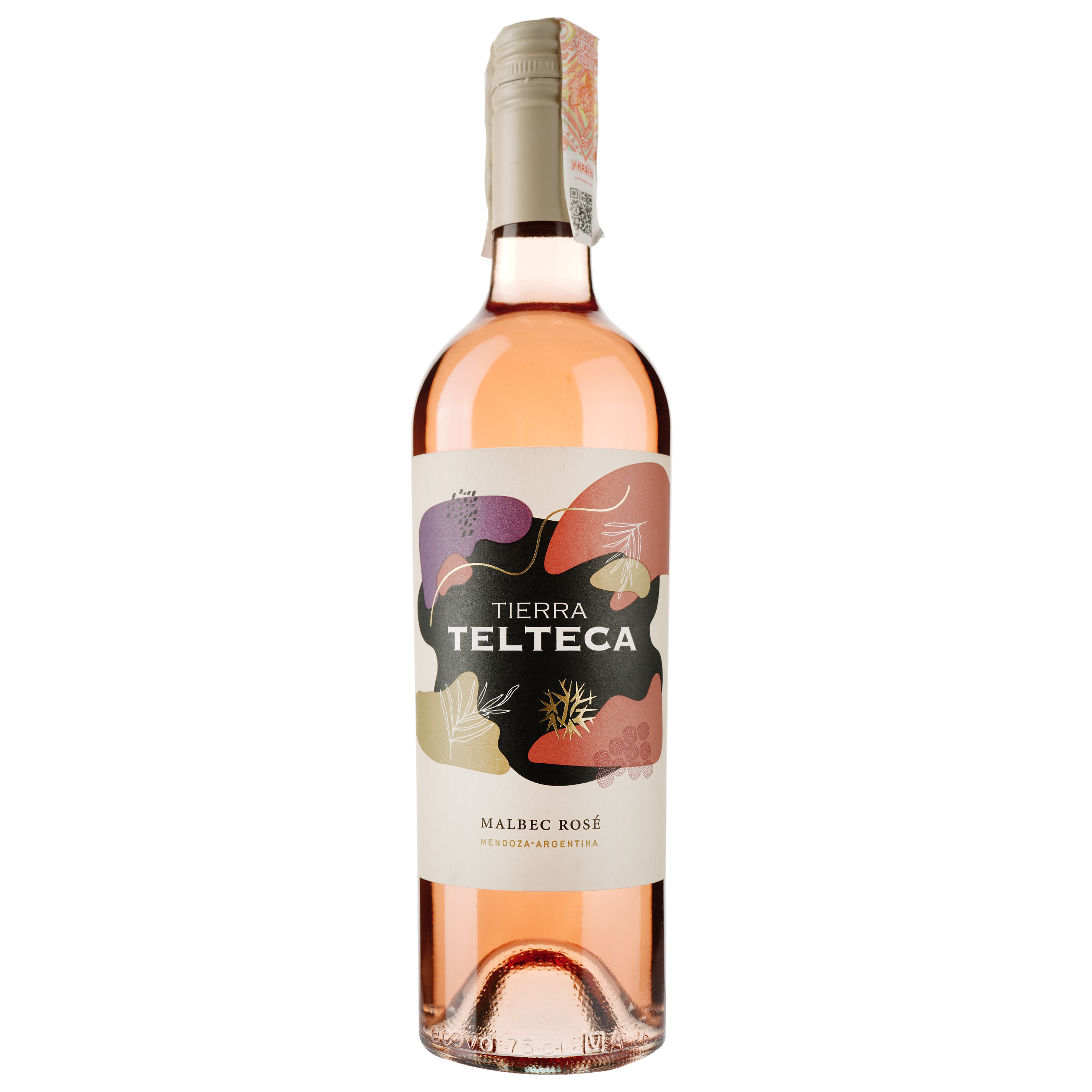 Вино Tierra Telteca Malbec Rose, рожеве, сухе, 12%, 0,75 л - фото 1