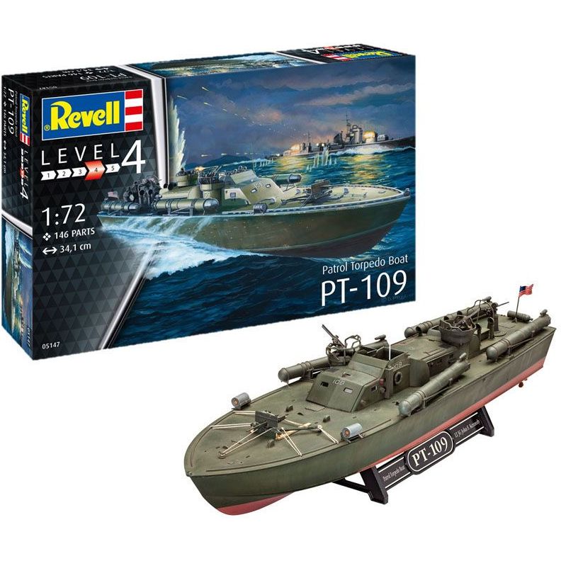 Збірна модель Revell Патрульний торпедний катер PT-109 рівень 4, масштаб 1:72, 146 деталей (RVL-05147) - фото 3