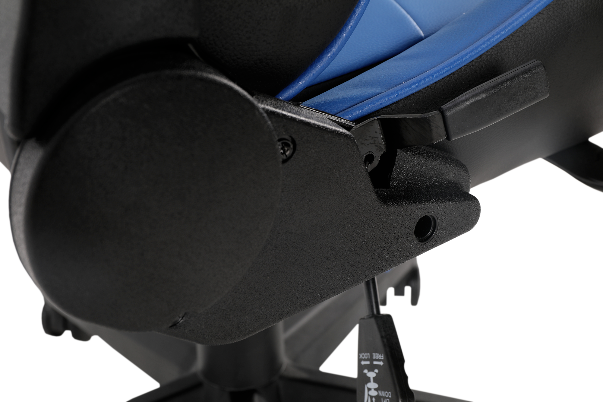 Геймерское кресло GT Racer черное с синим (X-2317 Black/Dark Blue) - фото 13