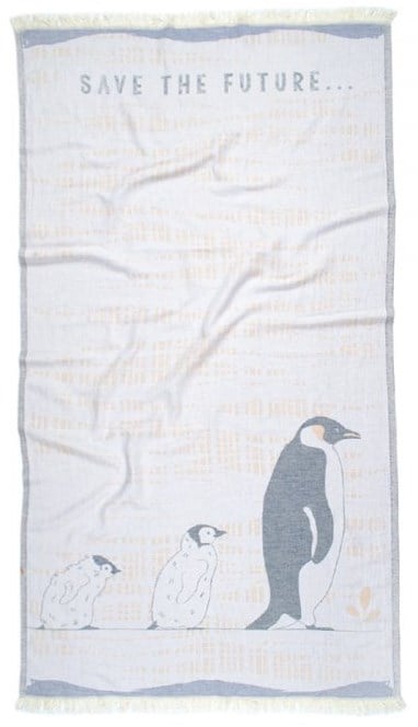 Полотенце Irya Pestemal Penguin, 180х90 см, разноцветный - фото 2