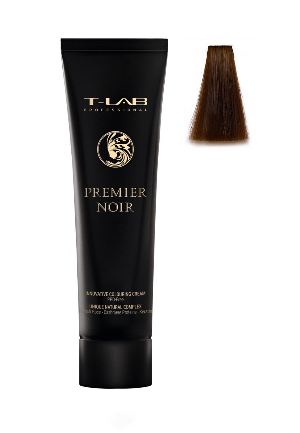 Крем-краска T-LAB Professional Premier Noir colouring cream, оттенок 6.12 (dark ash iridescent blonde) - фото 2