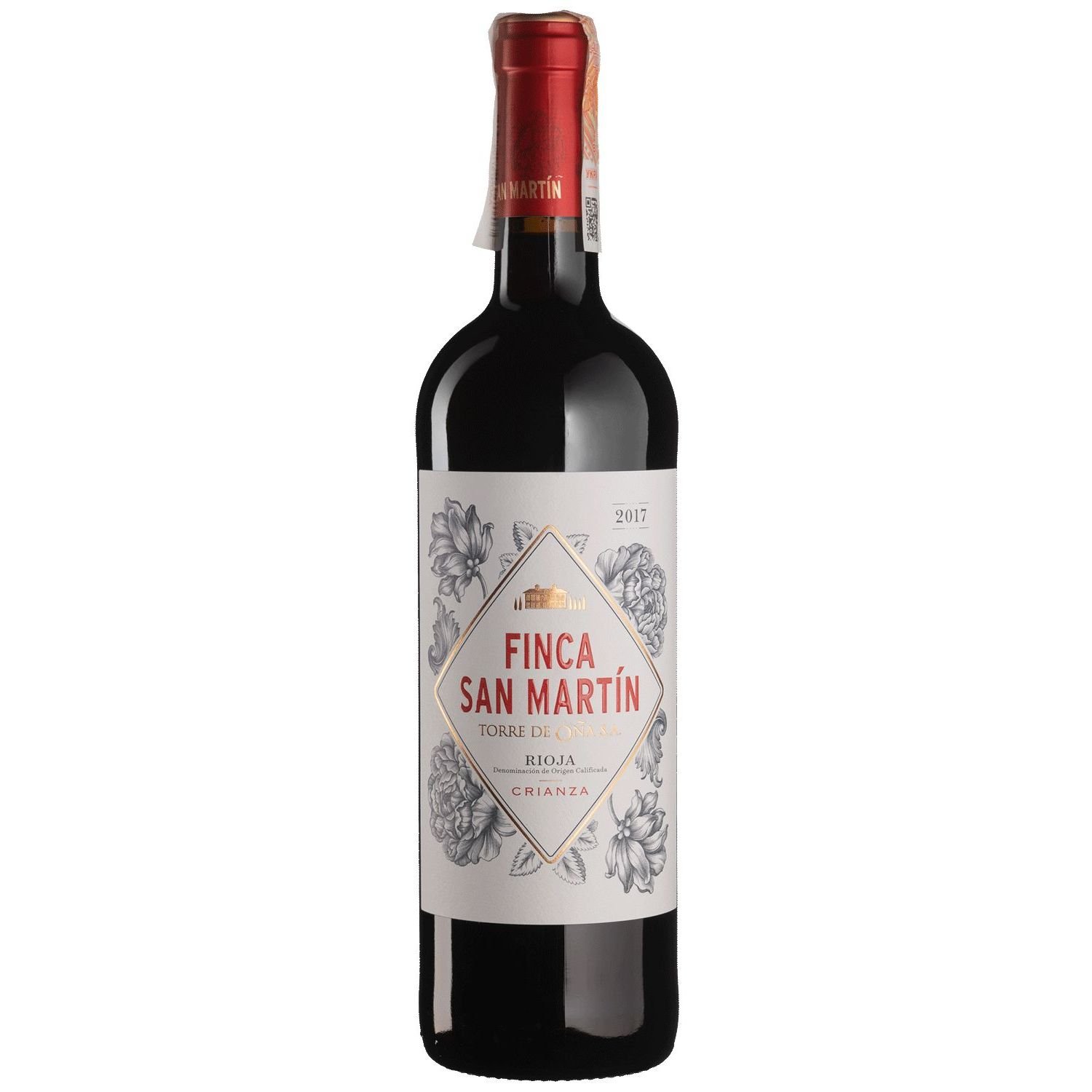 Вино Torre de Ona Finca San Martin Crianza, красное, сухое, 0,75 л - фото 1