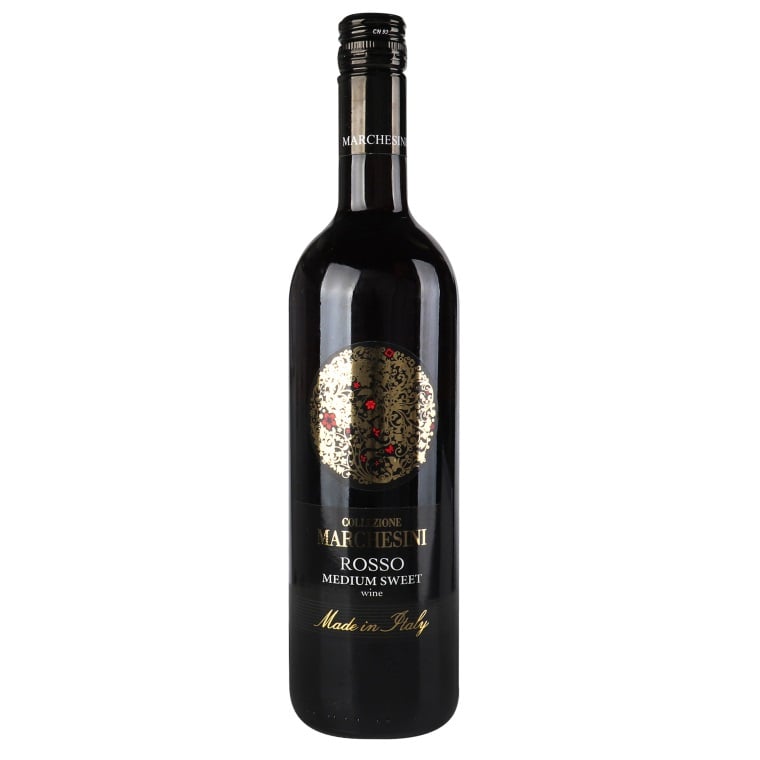Вино Collezione Marchesini Rosso, червоне, напівсолодке, 11%, 0,75 л (706860) - фото 1