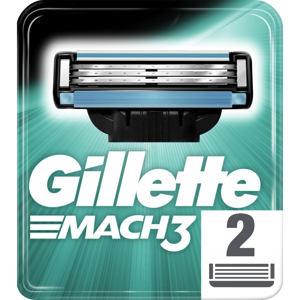 Змінні картриджі для гоління Gillette Mach3, 2 шт. - фото 1