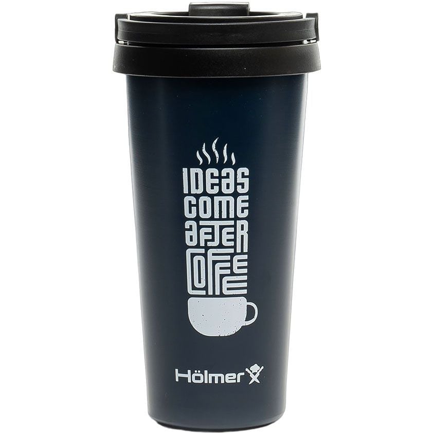 Термокружка Holmer TC-0500-DB Coffee Time 500 мл темно-синяя (TC-0500-DB Coffee Time) - фото 1