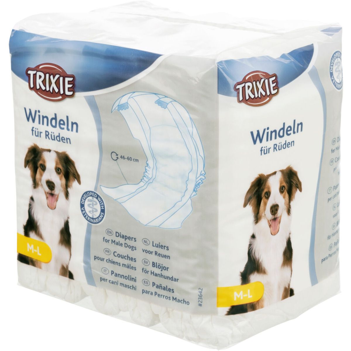 Підгузки для собак-хлопчиків Trixie 46-60 см M-L 12 шт. (23642) - фото 1