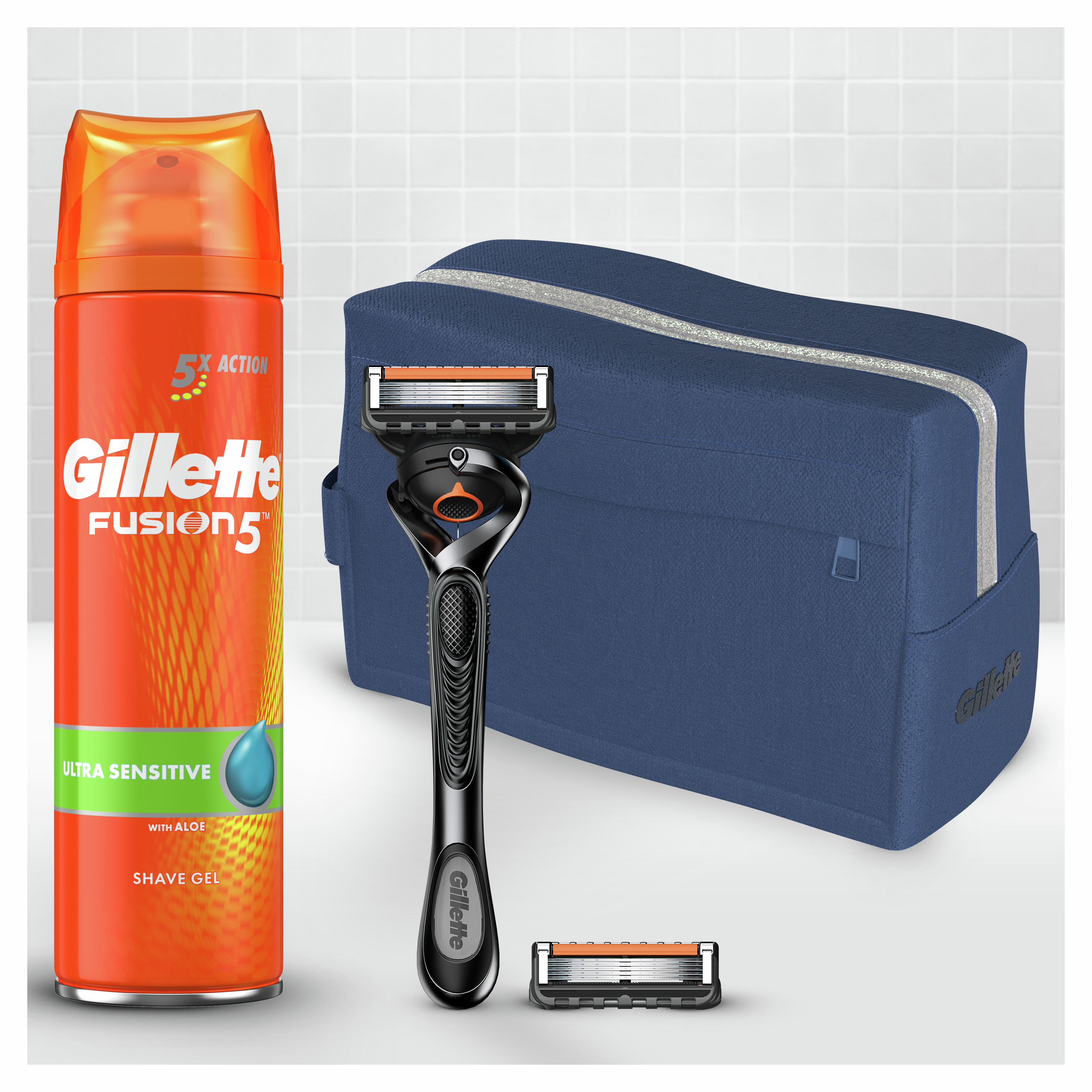 Подарунковий набір Gillette ProGlide: Бритва + Змінна касета 2 шт. + Гель для гоління 200 мл - фото 3