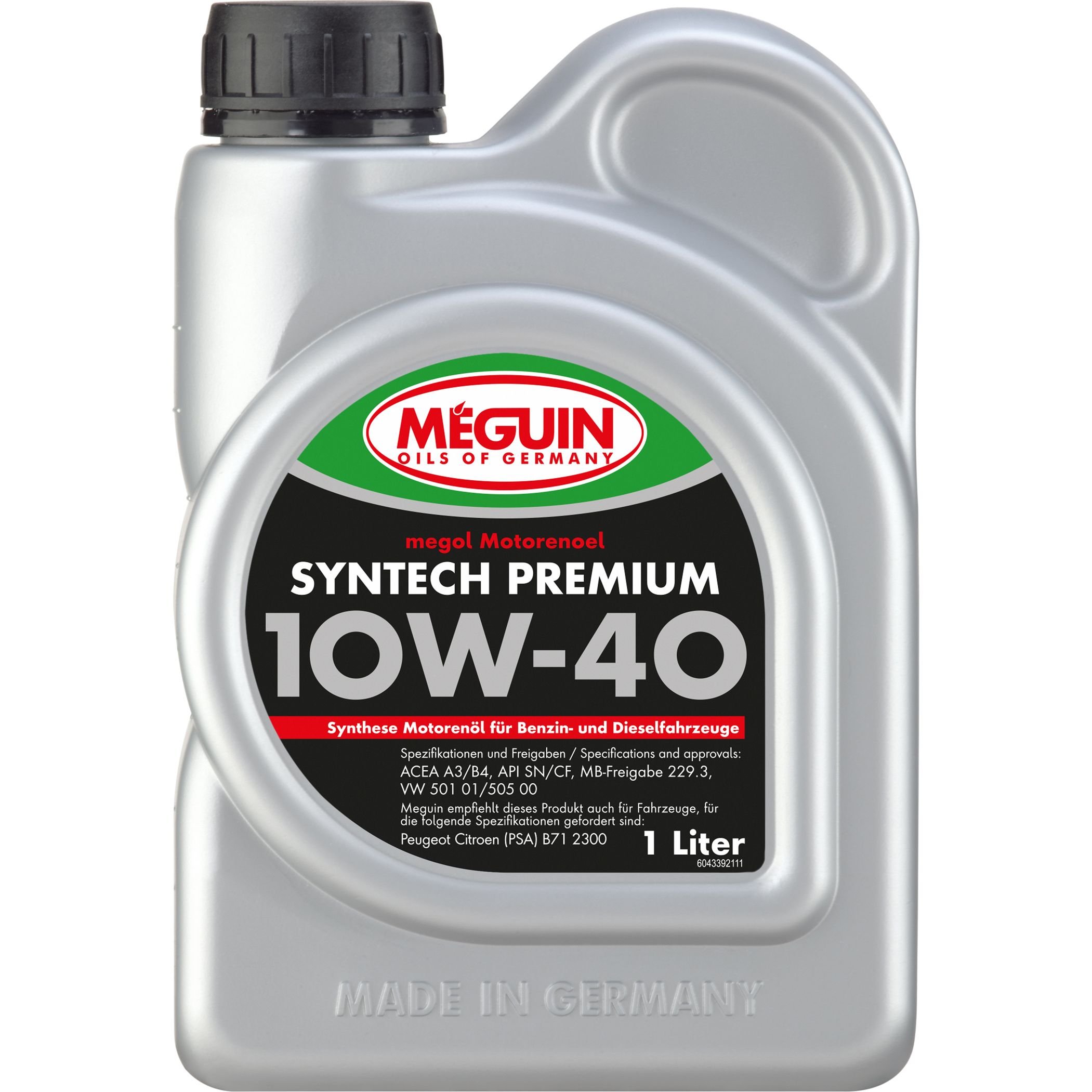 Моторное масло Meguin Syntech Premium 10W-40 1 л - фото 1