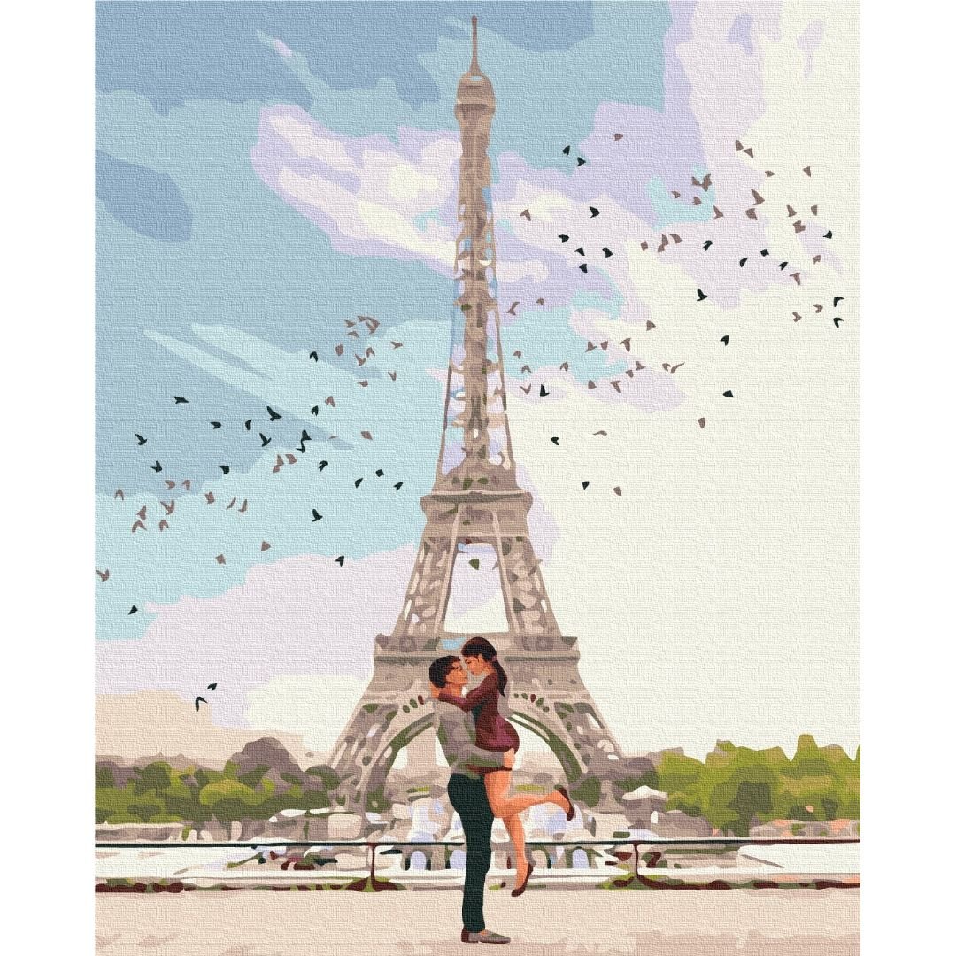 Картина по номерам Город любви Париж Brushme 40x50 см разноцветная 000278013 - фото 1