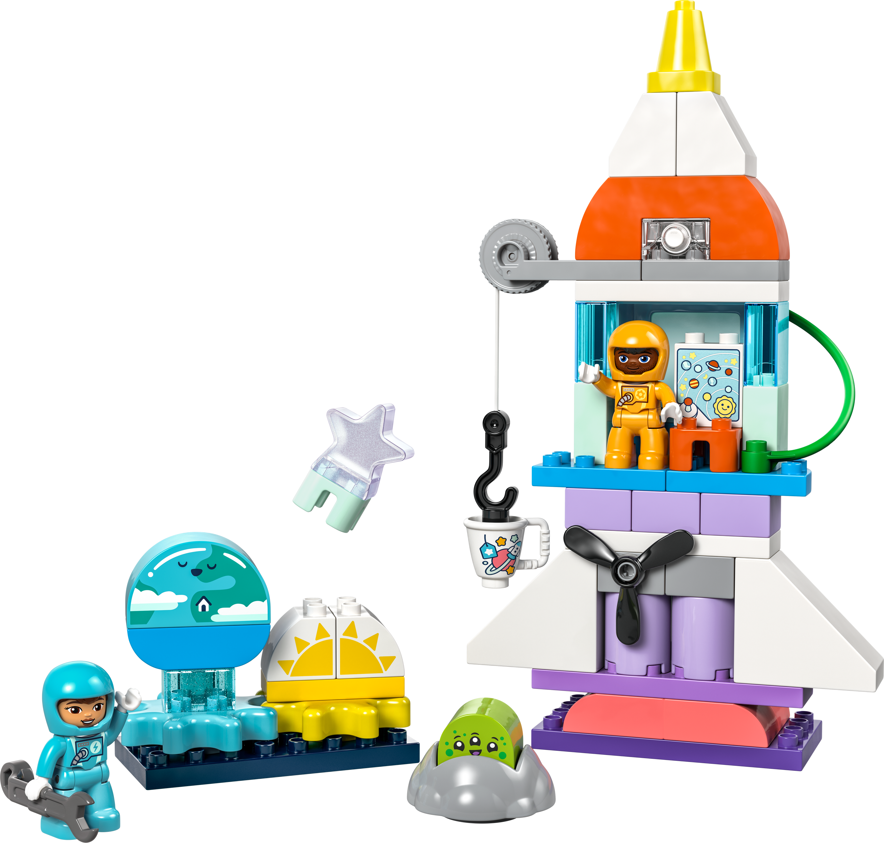Конструктор LEGO DUPLO Пригоди на космічному шатлі 3 в 1 58 деталі (10422) - фото 2