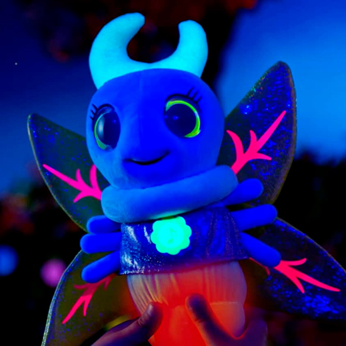 Интерактивная мягкая игрушка Glowies, светлячек, синий (GW002) - фото 7