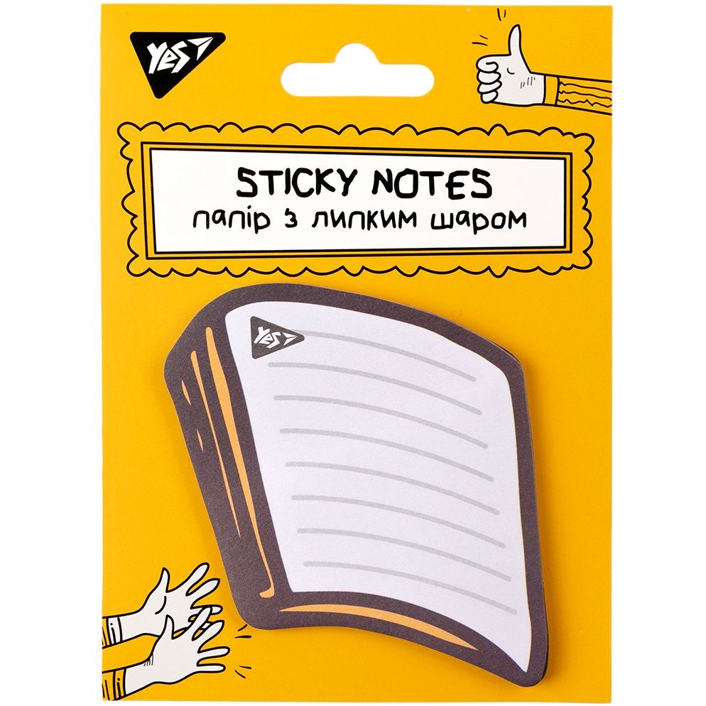 Папір для нотаток Yes Не ускладнюй! фігурний 40 аркушів (170359) - фото 1