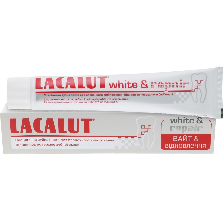 Зубна паста Lacalut white&repair, 75 мл - фото 1