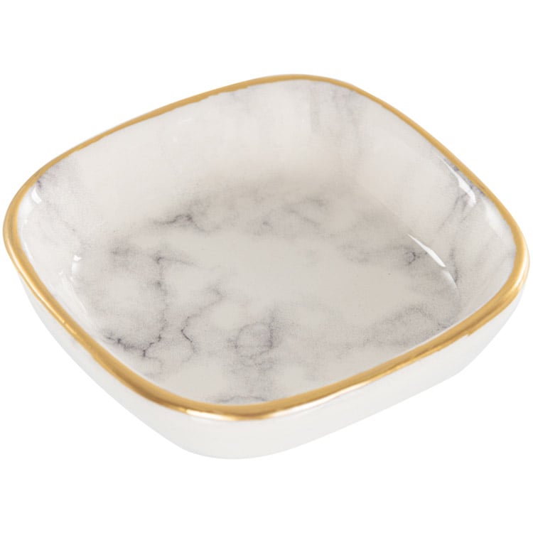 Салатник Alba ceramics Marble, 10 см, серый (769-026) - фото 1