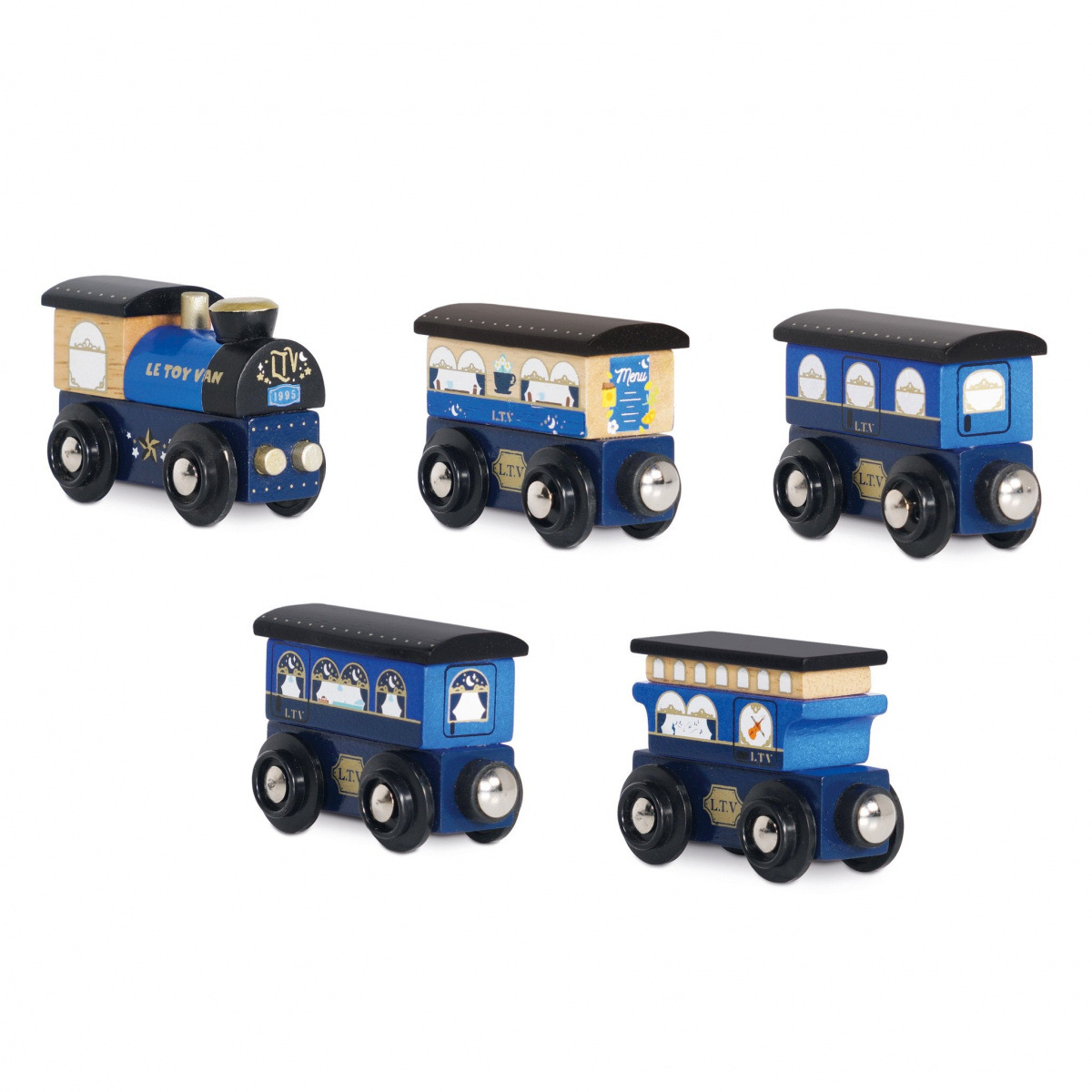 Игровой набор Le Toy Van Сумеречный поезд, синий (TV712) - фото 2