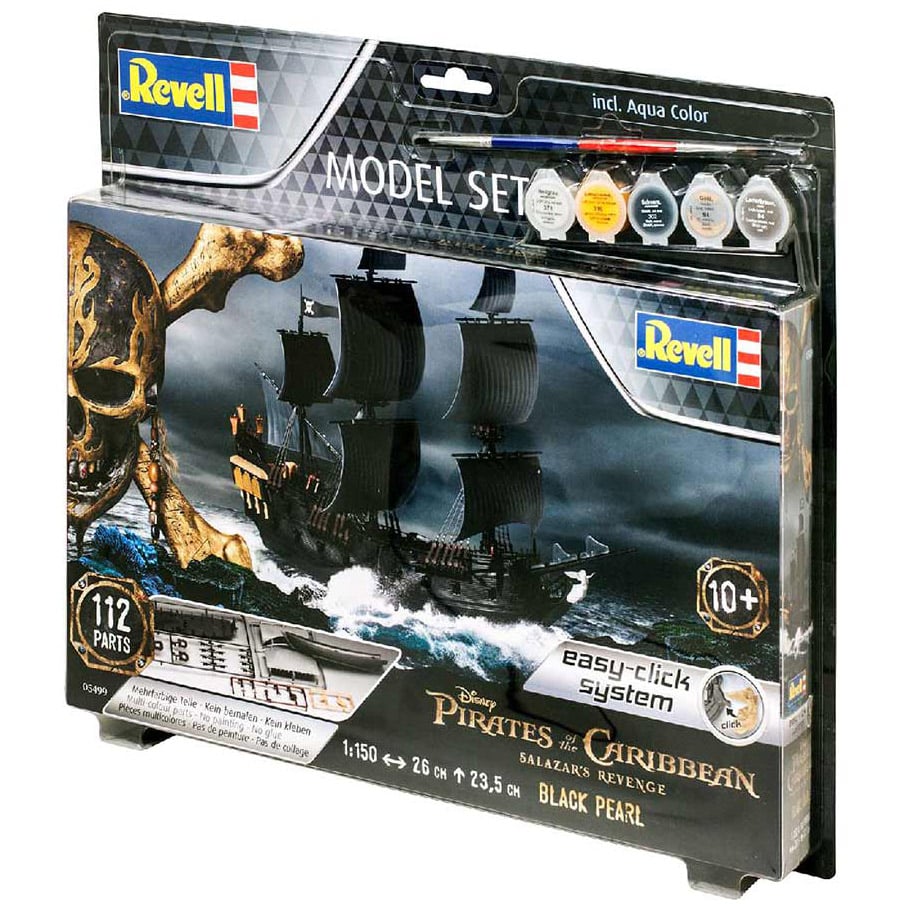 Сборная модель Revell Набор Пиратский корабль Черная Жемчужина, уровень 3, масштаб 1:150, 112 деталей (RVL-65499) - фото 1