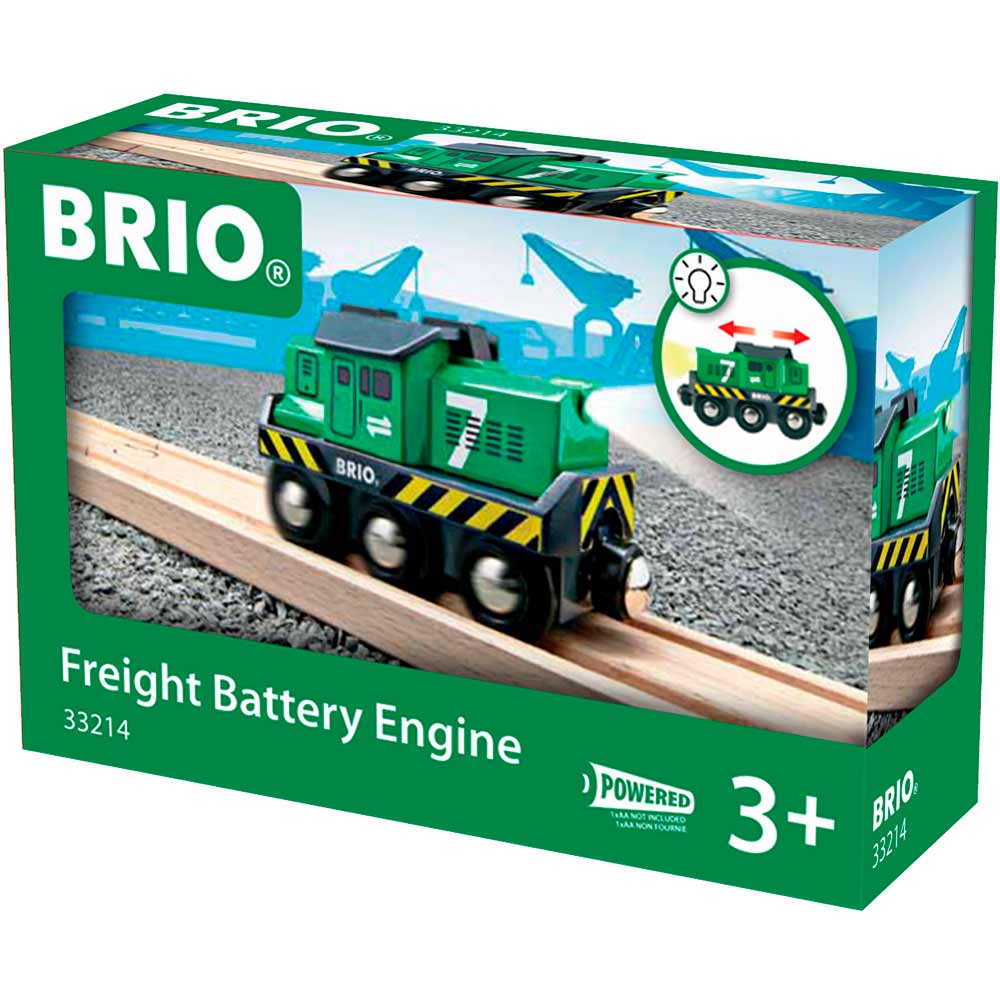 Локомотив для залізниці Brio на батарейках (33214) - фото 1