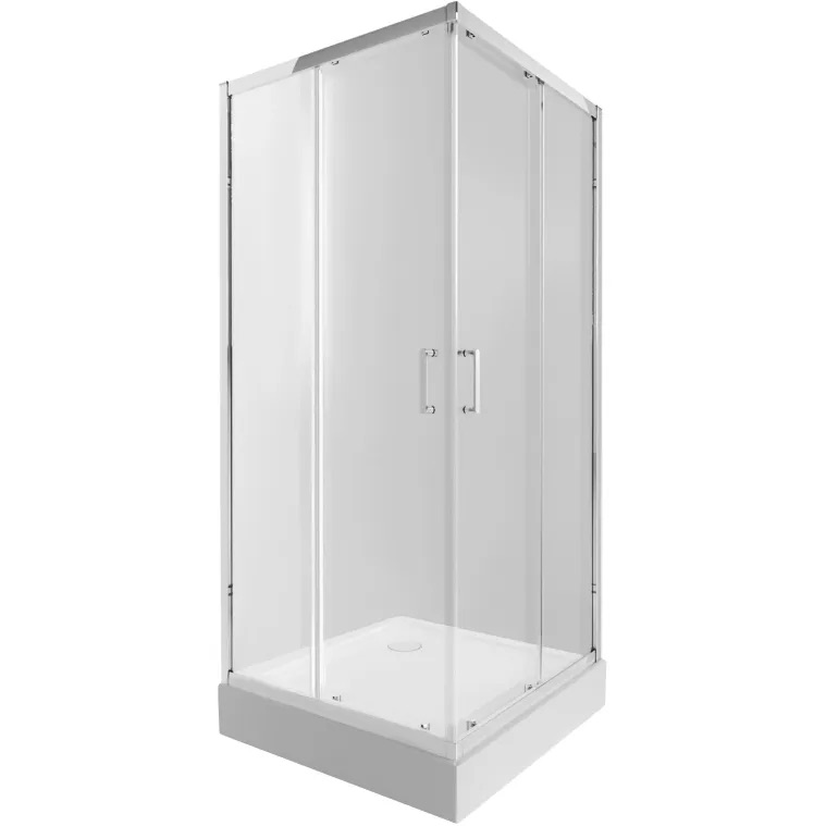 Душевая кабина Qtap Taurus CRM1099SC6 Clear 2020x900x900 мм с поддоном Tern 309912C 90x90x12 см и сифоном - фото 1