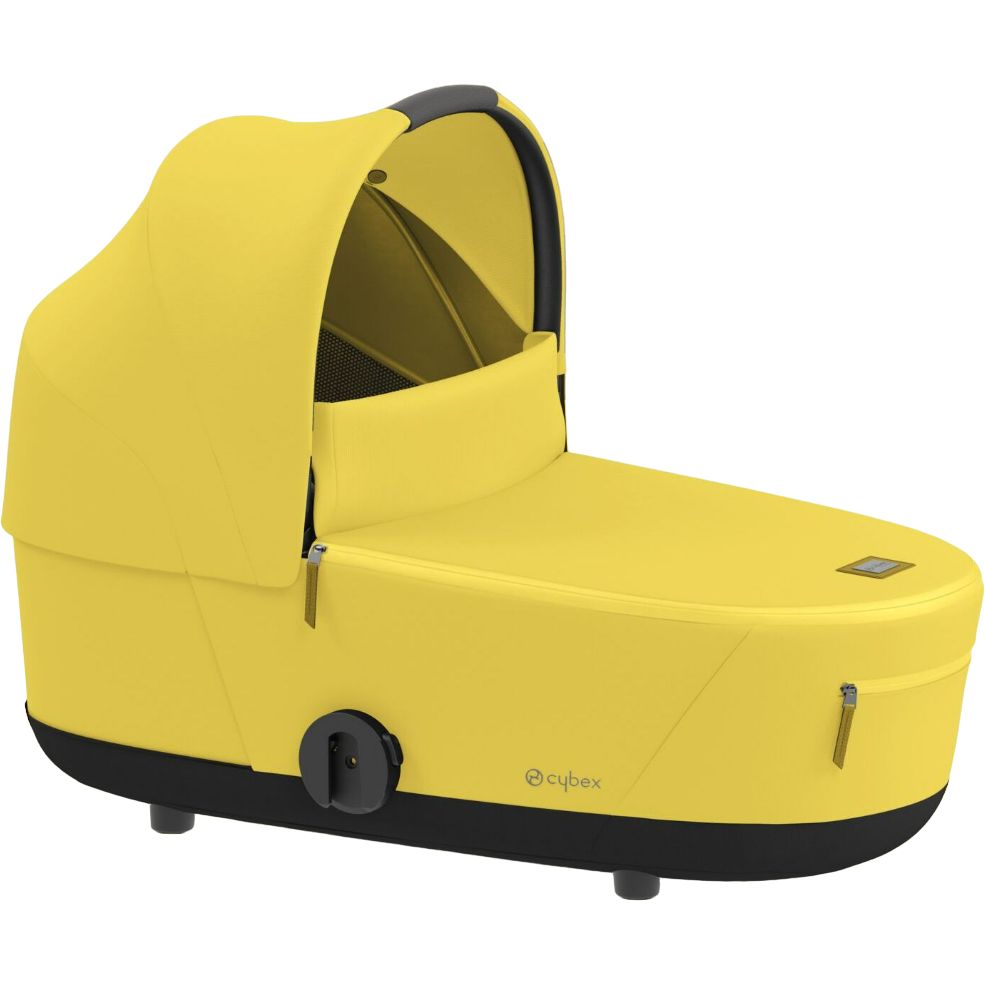 Люлька Cybex Mios Lux Mustard Yellow + Комплект текстиля для прогулочного блока Cybex Mios Mustard Yellow + Шасси для коляски Cybex Mios LS RBA Chrome Black - фото 3