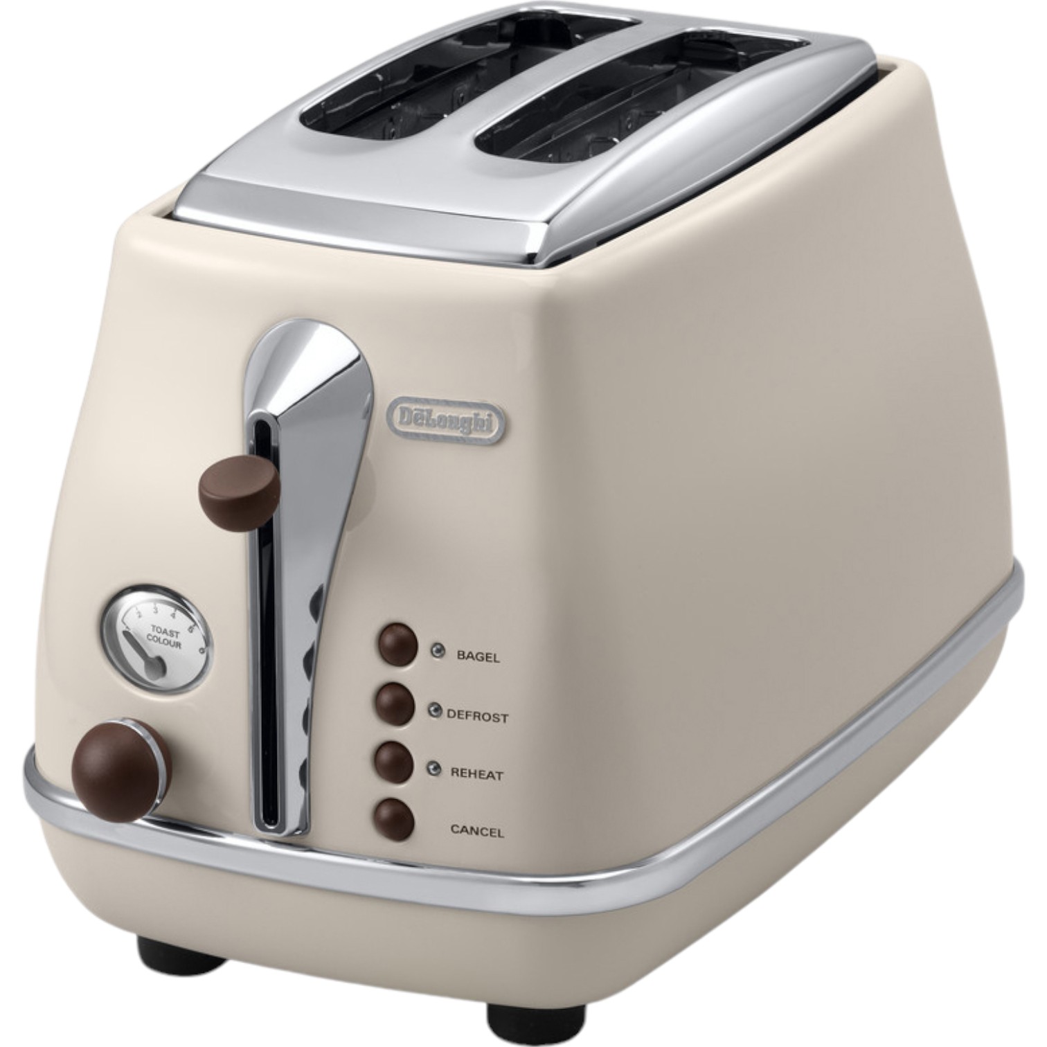 Тостер DeLonghi CTOV 2103 BG на 2 тости бежевий (0176129060/0230120036) - фото 1