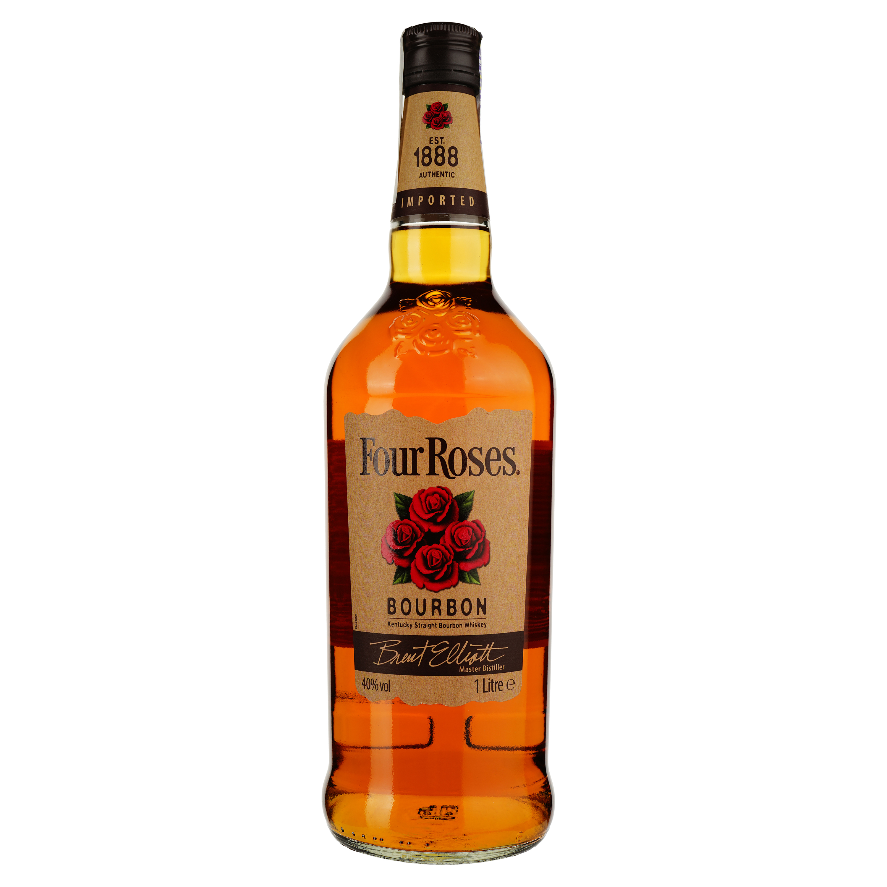 Віски Four Roses Kentucky Straight Bourbon Whisky 40% 1 л - фото 1