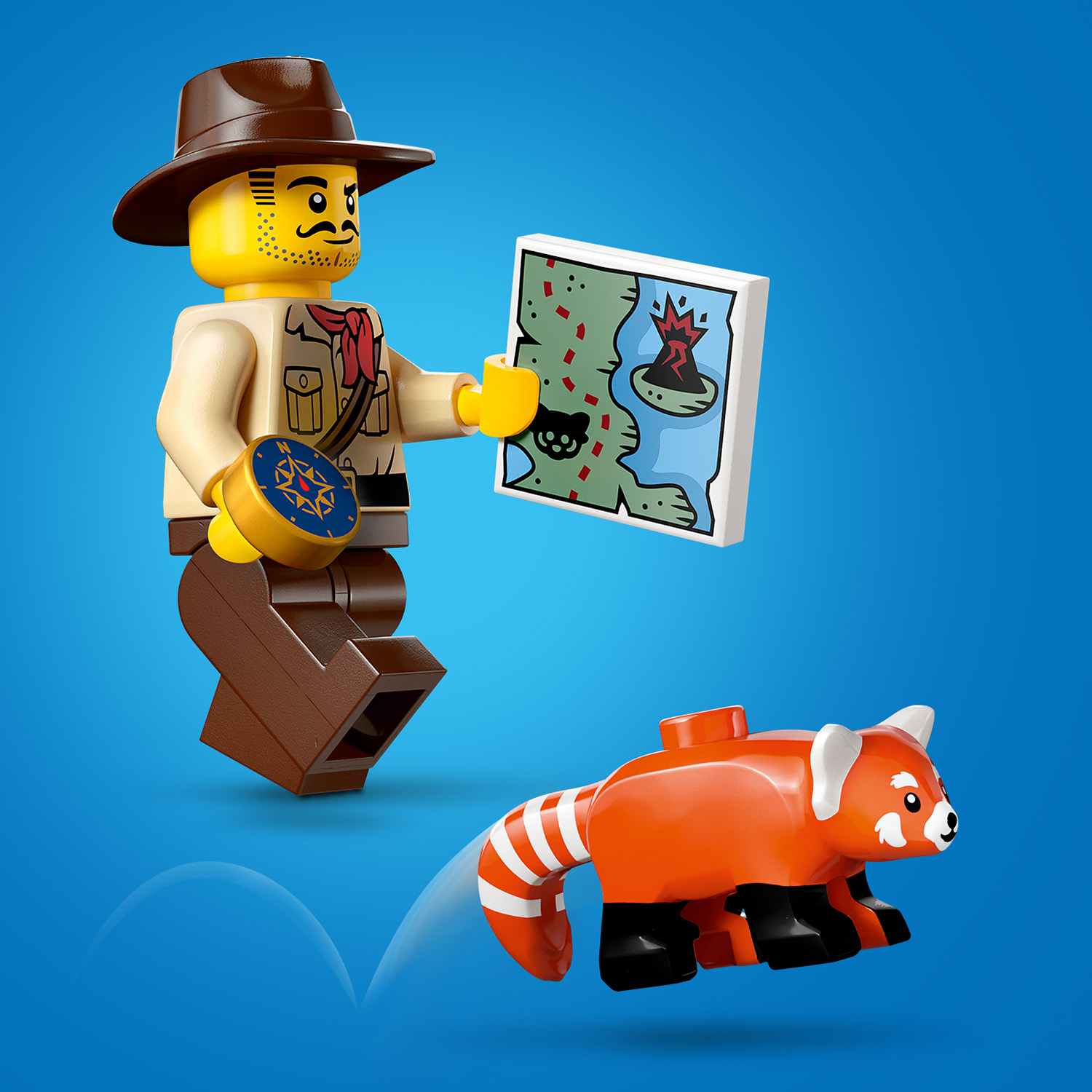 Конструктор LEGO City Квадроцикл для дослідження джунглів Місія Червоної панди 92 деталі (60424) - фото 11